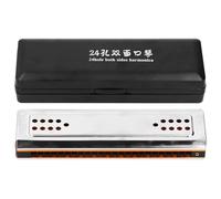 Tremolo Harmonica Professional Performance 24 Holes C G Key Double-Side Musical Instrument Beginner