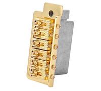 Tremolo System with Roller, Single Locking Vibrato Bridge Tailpiece for ST Guitar (Gold)