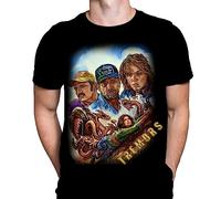 Tremors Mens Tshirt Gothic Horror Film Print, Black Cotton T-Shirt, Movie Poster Tee