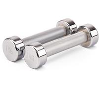 TRENAS Pair of Chrome Dumbbells - 1.00 kg - Set