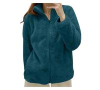 Trench Coats for Women uk, Women Clothes, Fit Long Sleeve Work Coat Fall Basic Collarless Parka Solid Soft