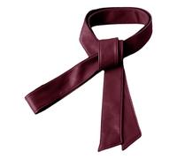 Trench Coats Waist Belt From PU Leather Adjustable Waist Strap Decorative Windbreaker Belt Modern Overcoat Clothing Accessory Suitable, Claret Red