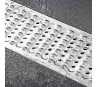 Trench Drain 1 Pc Outdoor Metal Rain Gutter Cover Plate,For Houseside, Durable Yard Garage Sewerage Channel Drain, Detachable Drainage Ditch Grate