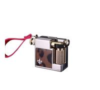Trench Lighter, Vintage Portable Brass Kerosene Lighter, Side Sliding Ignition, With Lanyard, Refillable Fuel, Gift for Men's Father Husband (Kerosene Not Included)(Gray2)
