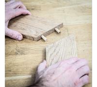 Trend Wooden Dowels, 10 x 40 mm, 200 Pack, Beechwood with Full-Length Glue Grooves, FSC Certified, DWL/10X40/200