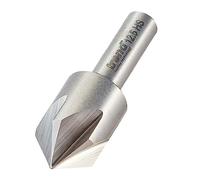 Trend 12.5mm HSS Rose Countersink for Mild Steel, Iron & Plastics, 1/4 Inch Shank, Multi Flute Design, Ground Shank, 49/70X1/4HSS