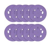 Trend Aluminium Oxide 125mm Random Orbit 240 Grit Abrasive Sanding Discs, AB/125/240A, Pack of 10