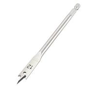 Trend 12mm Flat Bit With Centre Point And Cutting Spurs For Timber | Fast And Accurate Drilling In Timber With A Centre Point And Cutting Spurs For Clean Starts, SNAP/FB/12