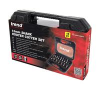 Trend 15 Piece 12Mm Shank Tct Router Cutter Set - Ideal Starter / Entry Level Set For Heavy 12Mm Collet Routers SET/SS9X12MMTC