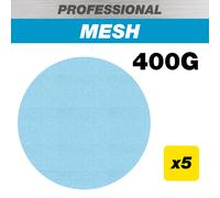 Trend Professional 150 mm Sanding Discs for Random Orbital ROS Sanders, 400 Grit, 5 Pack, Mesh Abrasive for Ultra-Smooth Final Finishes, AB/150/400P