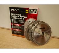 TREND 160MM x 20MM 48T TCT SAW BLADE FESTOOL TS55 CSB/16048A x 3