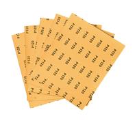 Trend Aluminium Oxide Sanding Sheets, 120 Grit, 230mm x 280mm, Strong & Durable Anti-Clog Sand Paper, AB/S230/120A, Pack of 5, yellow