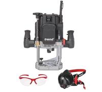 Trend 2300W Variable Speed 1/2 Inch Plunge Router 240V with Safety Gear