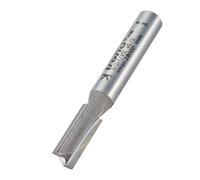 Trend Professional Straight Two Flute Router Cutter, 1/4 in Shank, 6mm | Professional Straight Two Flute Router Cutter With Tungsten Carbide Tipped Blades For Clean Cuts, 16mm Cut Length, 3/2X1/4TC