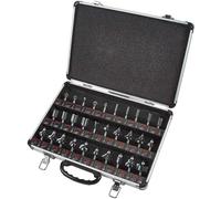 Trend 30 Piece Router Bit Starter Set, 1/4 Inch Shank, Tungsten Carbide Tipped, Aluminium Case Included, SET/SS31X1/4TC