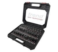 Trend 30 Piece Router Bit Starter Set, 1/4 Inch Shank, Tungsten Carbide Tipped, Case Included