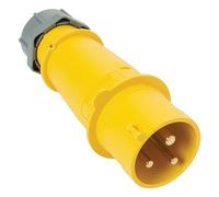 Trend 32A 110V BS4343 Standard Plug in Vibrant Yellow for T11ELK Router, PLUG/110V/32A