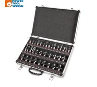 Trend 35 Piece Router Bit Starter Set, 1/2 Inch Shank, Tungsten Carbide Tipped, Aluminum Case Included, SET/SS35X1/2TC