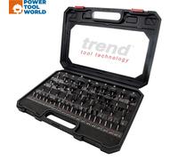 Trend 35 Piece Router Bit Starter Set, 1/2 Inch Shank, Tungsten Carbide Tipped, Aluminum Case Included, SET/SS35X1/2TC