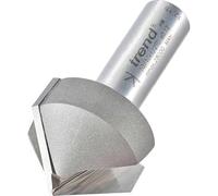 Trend 45-Degree Chamfer V Groove Cutter, 1/2 Inch Shank, 32mm Cut