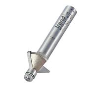 Trend Router Cutter Bit Miniature Chamfer 45° – 1/4in Shank, 14.3x6.35mm, Tungsten Carbide-Tipped