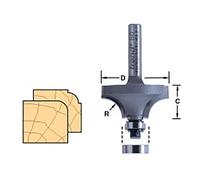 Trend 46/12 x 1/4 TCT Bearing Guided Ovolo & Round Over 4.8mm Radius