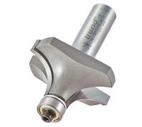 Trend Professional Bearing Guided Ovolo Router Cutter, 16mm Radius, 1/2 Inch Shank, 44.5mm Cut Diameter & 22mm Cut Length, Two Bearings, Tungsten Carbide Tipped, 46/160X1/2TC