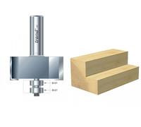 Trend Guided Rebater Router Cutter 46/390X1/2TC – Large, 50.8×22.5mm, 1/2" Shank, Carbide-tipped