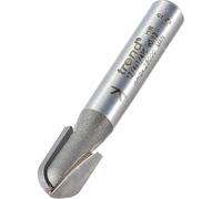Trend Radius Router Cutter 12/4X1/4TC, 4mm Radius, 8mm Dia x12.7mm, 1/4in Shank, TCT, No Bearing