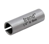 Trend Router Collet Reduction Sleeve CLT/SLV/638 – 6.35mm to 8mm for Smaller Shank Cutters