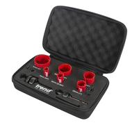 Trend 6-Piece Electrician Hole Saw Set, 19mm to 76mm Diameter | Fast Cutting 6-Piece Hole Saws For Clean Cuts In Wood And Metal, With Durable Blades, HS/SET/6