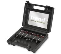 Trend 6 Piece Router Bit Starter Set, 1/4 Inch Shank, Tungsten Carbide Tipped, Storage Case Included, SET/SS11X1/4TC