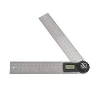 Trend 7 inch Stainless Steel Digital Angle Finder Ruler, Precise Internal & External Measurements, DAR/200, Silver