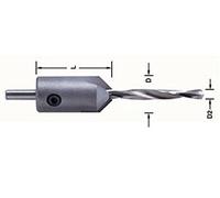 Trend Adjustable Countersink with HSS 5.55mm Drill Bit for Plywood | Ideal For Plywood And Plastics, With An Adjustable Countersink And HSS Spiral Drill Bit, 6200/10TC