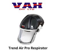 Trend Airshield Pro Full Faceshield, Dust Protector, Battery Powered Air Circulating Mask for Woodworking, AIR/PRO