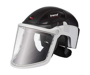Trend Airshield Pro Max Full-Face Air Circulating Respirator Helmet with Head & Eye Impact Protection, AIR/PRO/M