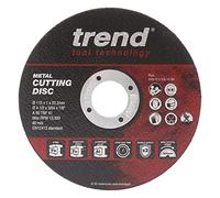 Trend Aluminium Oxide 115mm 60 Grit Metal Cutting Disc, 1mm Kerf, AD/C115/1/M, Pack of 10