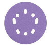 Trend Aluminium Oxide 125mm Random Orbit 180 Grit Abrasive Sanding Disc, AB/125/180A/B, Pack of 50