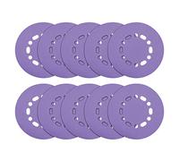 Trend Aluminium Oxide 150mm Random Orbit 120 Grit Abrasive Sanding Discs, AB/150/120A, Pack of 10