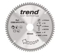Trend Aluminium/Plastic Circular Saw Blade 210Mm X 30Mm X 72T CSB/AP21072
