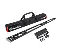 Trend AnyDoor 6’8” Modular Door Hinge Router Jig, Adjustable Hinge Routing Template for Timber Doors & Frames, Square & 10 mm Radius Hinges, Aluminium Rail System, H/JIG/D6