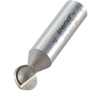 Trend Professional Ball Groover Router Cutter Bit, 1/2 Inch Shank, 12.7mm Cut Diameter, 6.35mm Radius, 58mm Cut Length, 35/20X1/2TC