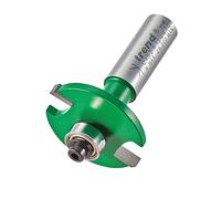 Trend CraftPro Bearing Guided Biscuit Jointer Router Cutter, 12mm Shank, 4mm Cut Length, for Biscuit Sizes 0, 10, 20, Tungsten Carbide Tipped, C152X12MMTC