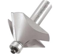 Trend Professional Bearing Guided Chamfer Cutter, 1/2 Inch Shank, 45-Degree, 50mm Cut Diameter, 19mm Cut Length, Tungsten Carbide Tipped, 46/38X1/2TC