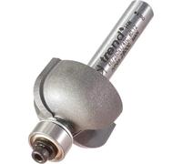 Trend Cove Bearing Guided Router Cutter 6.3mm Radius 22.2mm Dia 14.3mm Cut Length 1/4" Shank