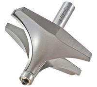 Trend Bearing Guided Ovolo and Round Router Cutter 89mm 50.8mm 1/2"