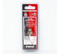 Trend Professional Bearing Guided Ovolo Router Cutter, 1.6mm Radius, 1/4 Inch Shank, 15.9mm Cut Diameter & 7.9mm Cut Length, Two Bearings, Tungsten Carbide Tipped, 46/115X1/4TC