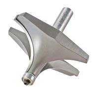 Trend Bearing Guided Ovolo and Round Router Cutter 89mm 50.8mm 1/2"