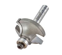 Trend Bearing-Guided Ovolo & Round Router Cutter — 7.9mm R, 28mm Dia, 12.7mm Cut, 1/4" Shank