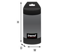 Trend CraftPro Bearing Guided Thumb Mould Router Cutter, 1/2 Inch Shank with 44mm Radius, Carbide Tipped, C190X1/2TC